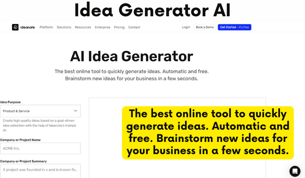 Alternatives to Idea Generator AI