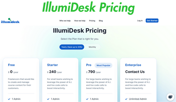 IllumiDesk Pricing