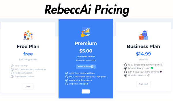 RebeccAi Pricing