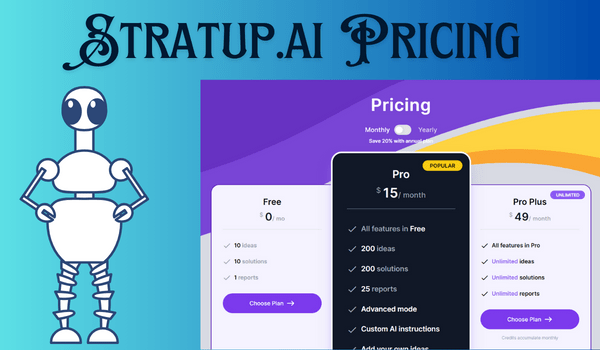 Stratup.ai Pricing