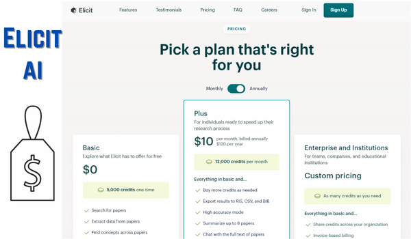 Elicit Pricing