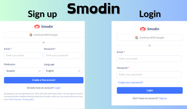 Smodin Login