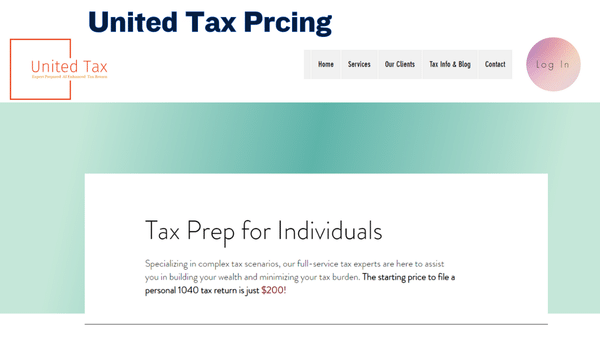 United Tax Pricing