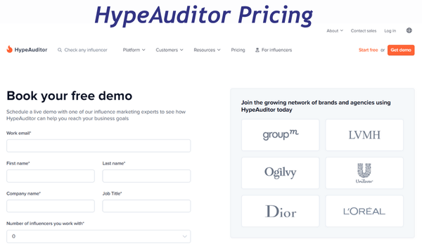 HypeAuditor Pricing