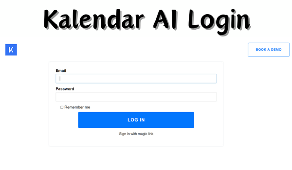 Kalendar AI Login