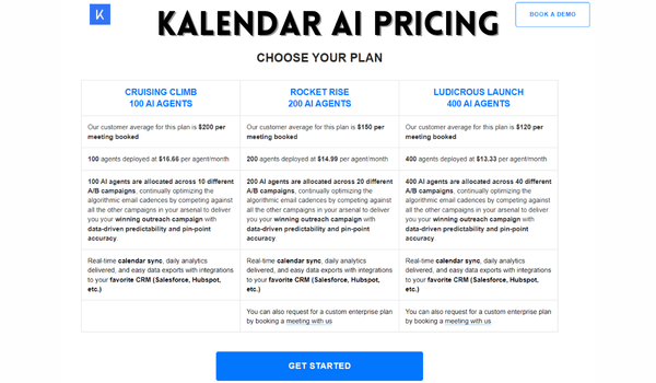 Kalendar AI's Pricing