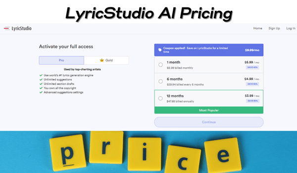 LyricStudio Pricing