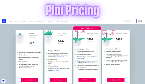 Plai Pricing