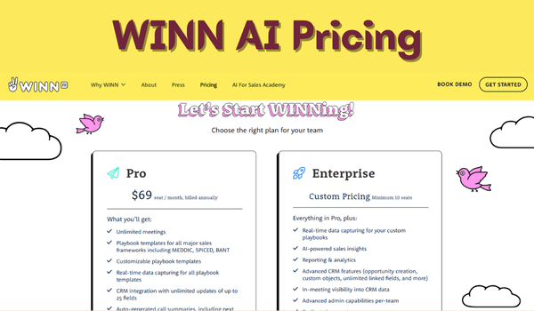 WINN.AI Pricing