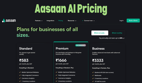 Aasaan Pricing