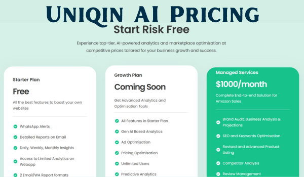 Uniqin AI Pricing